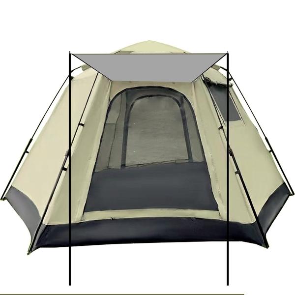 Палатка двухслойная Печора-4, зонтичного типа, 320*275*175 см, бежевая