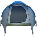 Палатка туристическая Кама-3 двухслойная, (100+215)*215*170 см, серо-синий