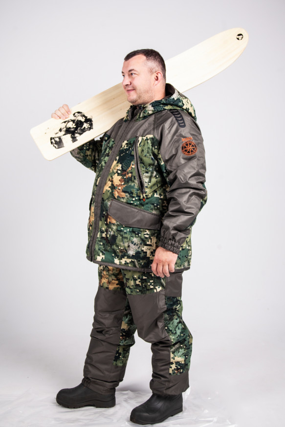 Лыжи ТАЕЖНЫЕ, дерево, длина 125 см, ширина 200 мм