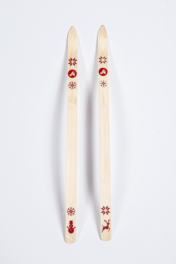 Лыжи Малыш, прогулочные детские 130 см, дерево