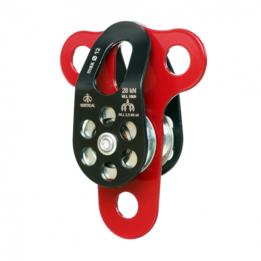 Блок- ролик двойной стальной с подшипником Про