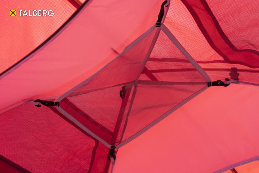 Палатка Boyard pro 3 Talberg, красный цвет, диаметр дуг 9,5 мм