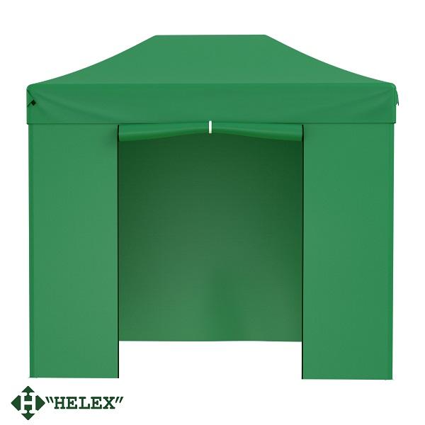 Тент-шатер Helex 24321, (раскладывается гармошкой) 3х2х3м полиэстер, зеленый